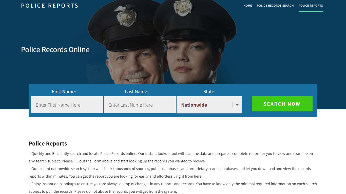 Police Reports | Get Instant Reports On People